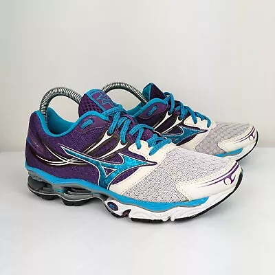 MIZUNO Wave Creation 14 Womens White Purple US 7 Running Shoes Sneakers  • $29.11