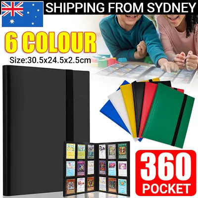 360 Cards 9 Pocket Card Bag Binder Zip Trading Card Album Collectors Folder Case • $17.95
