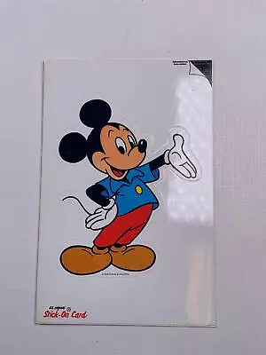 Postcard Stick On Card Mickey Mouse Smiling With Hand Out  Disney  • $35