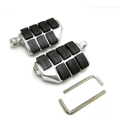 $38.48 • Buy Chrome Motorcycle Foot Rest Pegs Pedal Fit For Yamaha V Star 650 950 1300 1100