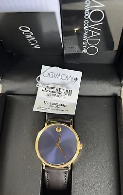 Authentic Movado Museum 40mm Sapphire Crystal Wristwatch W/ Box-Ref 71.1.36.1473 • $550