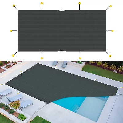 Winter Pool Cover Rectangle Heavy Duty Safety Inground Swimming Pool Cover Green • $244.52