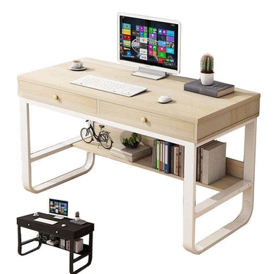 Foret Computer Desk Study Home Office Table Student Drawer Workstation Storage • $126.99