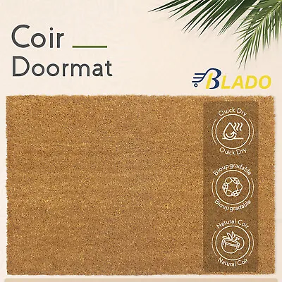 Heavy Duty Natural Coir Entrance Matting Doormat Foyer Lobby Reception Floor Mat • £52.31