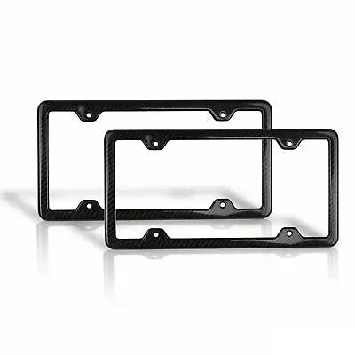 License Plate Frame Tag Holder For Mitsubishi Outlander Sport Carbon Fiber 2Pcs • $54.90