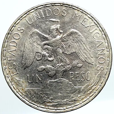 1910 MEXICO Cry For Independence 100 Year LIBERTY HORSE Silver Peso Coin I101109 • $673.65
