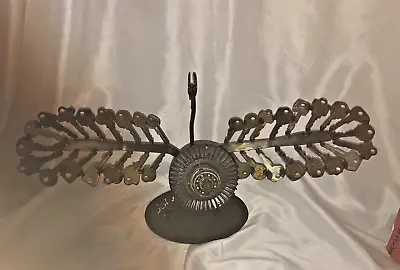 Handmade Steampunk Brutalist Welded Keys Scrap Metal Bird Sculpture Signed OOAK • $39.99