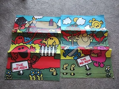 Vintage - Mr. Men 1970s Wrapping Paper / Poster 1977 9 Sheets • £35.99