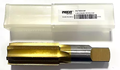 ProCut 1-3/8 -12 HSS Hand Tap 6 Flute H4 Tin Coating Plug Tap • $26.99