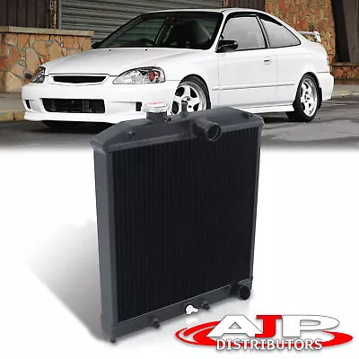 BK 2 Row Aluminum Radiator For 1992-2000 Honda Civic Dx/Lx/Ex Eg Ek D15 D16 SOHC • $69.99