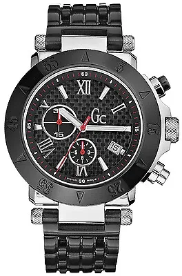 Guess Collection 46500G1 Black Dial Black IP Stainless Chronograph Men's Watch • £305.49