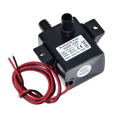 Micro DC12V 3m 240L/H Submersible Water Pump Fish Pond Brushless Motor Solar • $7.88