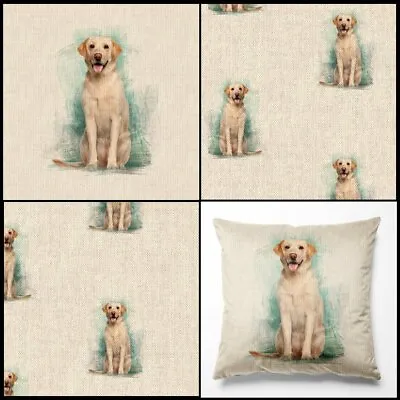 Labrador Linen Look Cotton Rich Fabric - By The Metre & Panels - For Home Decor  • £3.99
