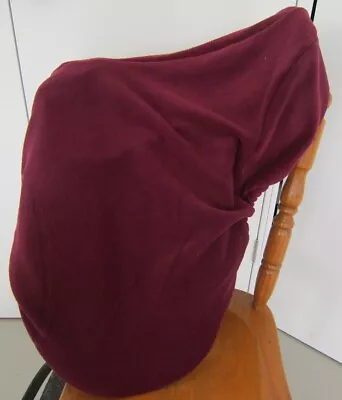 Horse Stock/Western/Fender Saddle Cover FREE EMBROIDERY+1 Stirrup Socks BURGUNDY • $56