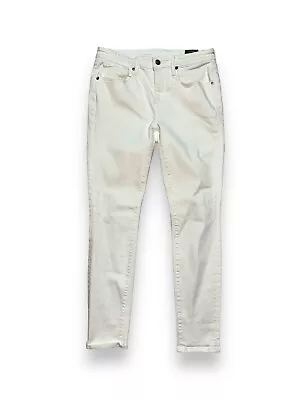VINCE Straight Jeans 5-Pocket Design Stretchy Denim In Pure White Size 29 • $39