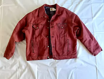 Vintage 1980 Carhartt Jacket Red Size 2XL JB153 • $184.99