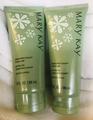 NEW NWOB Lot Of 2x Mary Kay Peppermint Cream Shower Gel 3fl.oz • $16.99