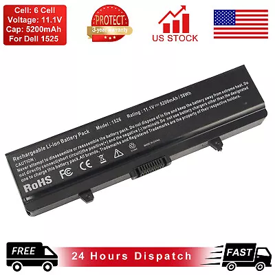 58Wh Battery For DELL Inspiron 1525 1526 1545 1546 X284G PP29L PP41L Vostro 500 • $15.99