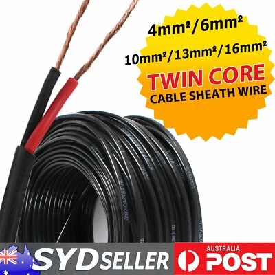 $43.69 • Buy Twin Wire 13mm,10mm,6mm,4mm Marine Electric Car 4WD Solar Panel 2 Core Cable 12V