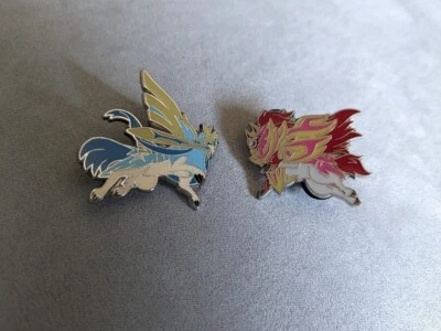 £2.95 • Buy Shiny Zacian And Zamazenta Pin Badges Set - Pokemon Crown Zenith Pins - New