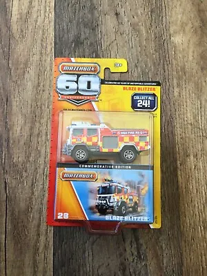 MATCHBOX 60th ANNIVERSARY BLAZE BLITZER FIRE TRUCK #23/24 ***BRAND NEW & RARE*** • $10