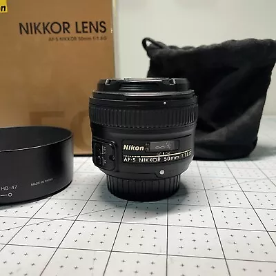 Nikon AF-S 50mm F1.8 G NIKKOR Lens ~Excellent Condition • $300