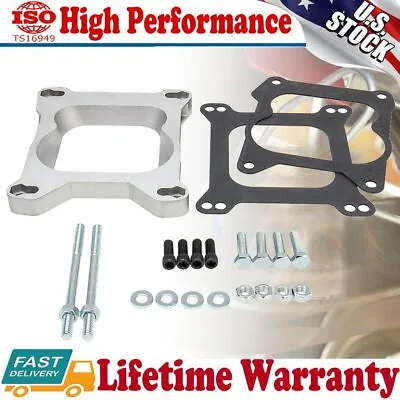 Aluminum Carb 1932 Carburetor Adapter 4bbl Square Plate To Spread Bore Edelbrock • $22.99