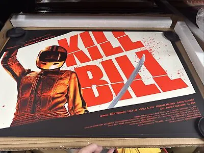 NYCC 2022 Kill Bill Marko Manev Poster Screen Print 36x24 Mondo 1/1 White • $122.32