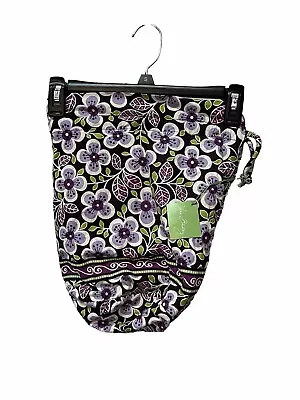 NWT Vera Bradley Ditty Bag Plum Petals Purple Floral Drawstring Lined New Boho • $24.95