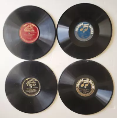 Vintage Victor And Columbia Phonograph Records With Original Albums • $29.99