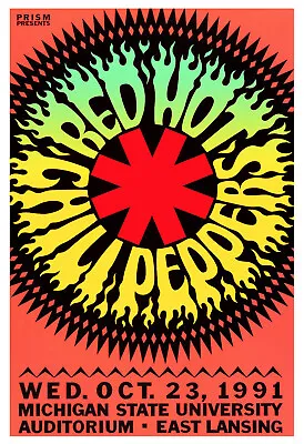 Red Hot Chili Peppers Concert Poster Print • $37.50