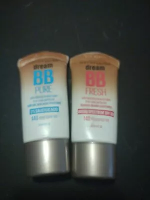 Lot Of 2 MAYBELLINE DREAM BB PURE AND FRESH 140 DEEP Sheer Timt • $12.99