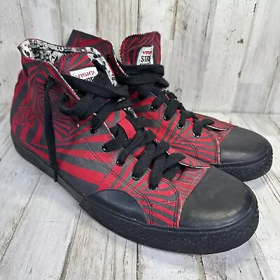 Vision Street Wear Red  Vortex Canvas Hi Top Men's Size 13 • $75