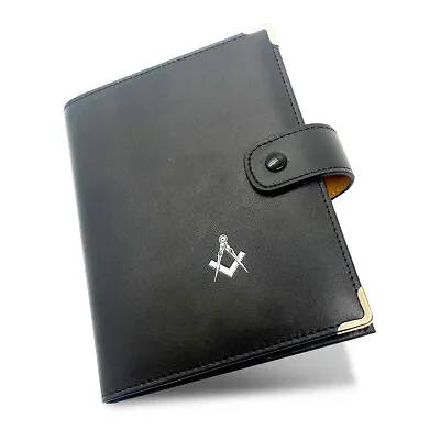 Library Size Masonic Soft Faux Leather Ritual Book Cover • £19.19