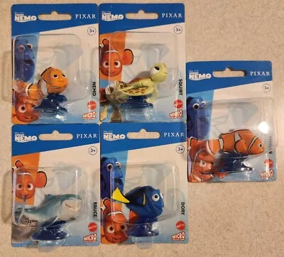 Disney Pixar Finding Nemo SET OF 5 Mattel Micro Collection Toys Mini Figures • $25