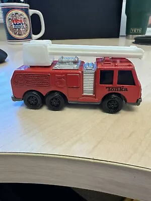 Old Rare Find Tonka #5 Fire Truck 1992 Mini Die Cast Ladder Vintage • $4