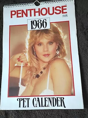 Penthouse Pet Topless Calendar 1986. 36x26cm. Linda Lusardi Sam Fox. Fair Cond • £15