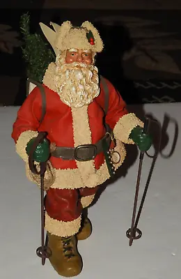 Vintage Santa Claus Midwest Importers Of Cannon Falls Figurine Skis & Poles 11  • $40.80