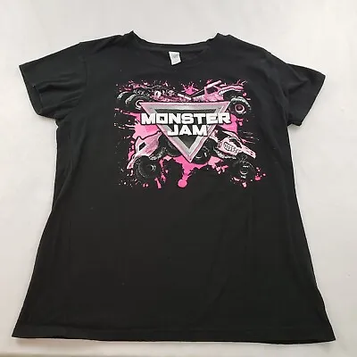Monster Jam Gravedigger Loco Megalodon Trucks T Shirt Girls Kids XL • $10.49