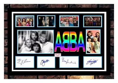 (497) Abba Signed A4 Photograph Framed Unframed (reprint) Great Gift~~~~~~~~ • £17.40