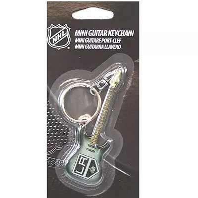 NHL Los Angeles LA Kings Hockey Mini Guitar Style Keychain W/ Team Logo • $12.99