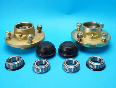 £57.85 • Buy Pair Of Wheel Hubs 4  PCD 4 Stud For Ifor Williams P6E Trailers BEFORE 1996