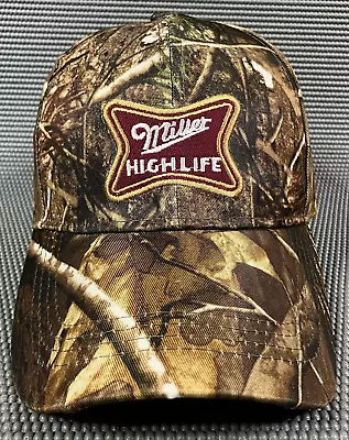 Miller High Life Camo Baseball Cap Hat Camouflage Brown Adjustable NWOT • $9.95