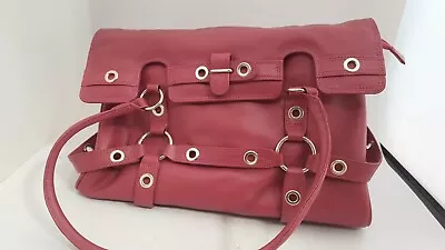 BNWT Tommy & Kate Genuine Leather Purple Handbag W/ Matching Purse (FN_6394) • £25