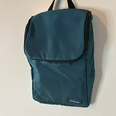 L.L. Bean Personal Organizer Hanging Travel Bag Teal Blue Vacation EUC • $17