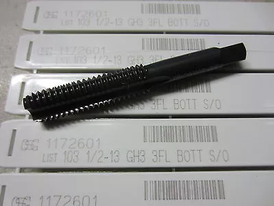 OSG 1/2 -13 NC GH3 Bottom 3 Flutes S/O Oxide Coated Straight Hand Tap 1172601  • $19.99