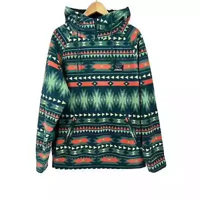 Massive Outdoor Mens L Green Hoodie Pullover Aztec Soft Plush • $40