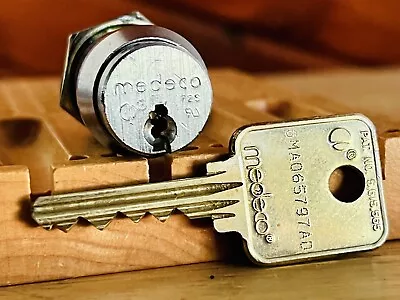 Medeco Biaxial High Security Can Lock W/ Key Locksport Locksmith USA • $33