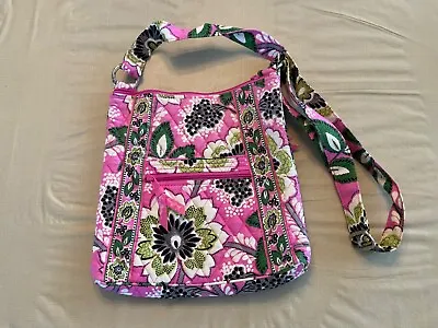 Vera Bradley Priscilla Pink Crossbody Large Hipster Bag Purse Handbag NWOT • $13.99