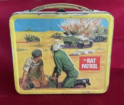 Vintage 1975 Aladdin Industries Rat Patrol Metal Lunchbox No Thermos Ec • $28.51